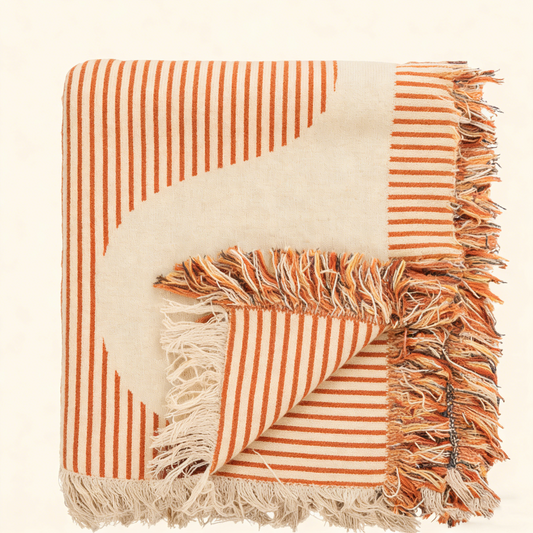 Natural Multicolour Throw