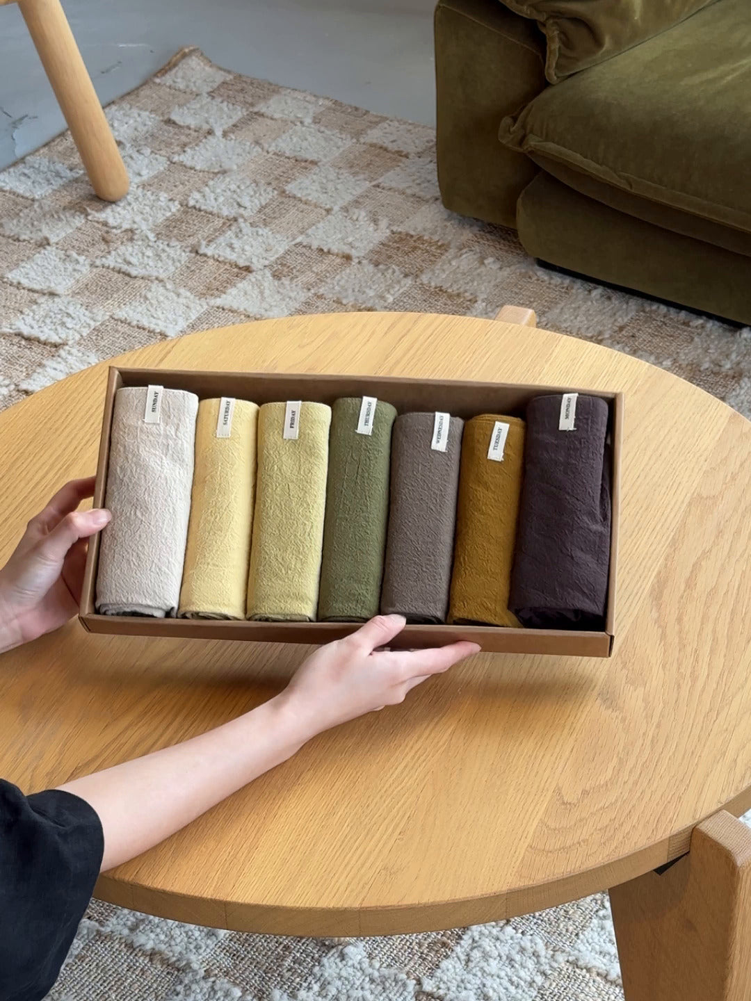 Ferm Living Day Tea Towel, Set of 7